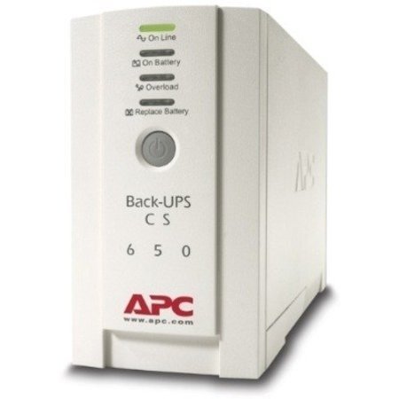 Apc Standby UPS System, 650VA, 4 Outlets, Tower, Out: 230V AC , In:230V BK650EI